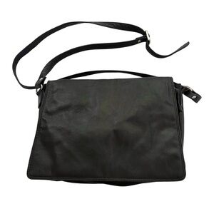 Black Leather Crossbody Bag